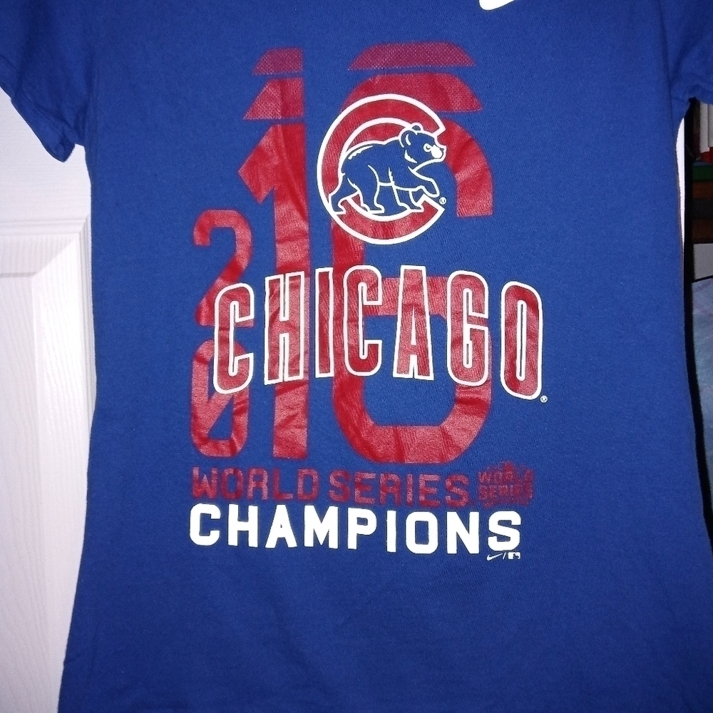 Nike Chicago cubs 2016 blue tee shirt - Picture 2 of 4
